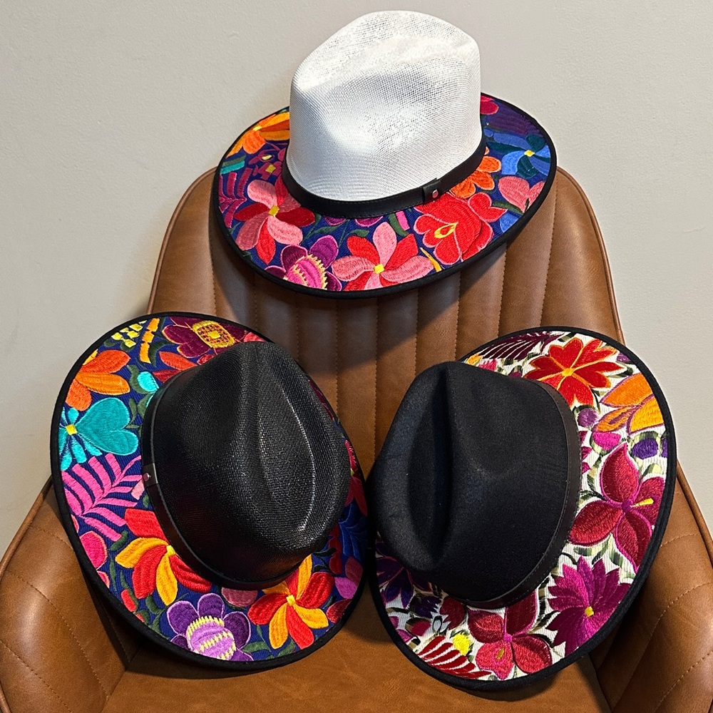 Colorful Floral Patterned Hats